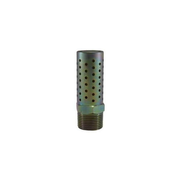 Midland Industries Muffler, High Flow, Specifications 1 Size, 35 to 160 deg F, Mesh Stainless Steel ElementSteel B 28378 - main